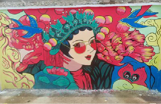 云县墙体彩绘-网红墙