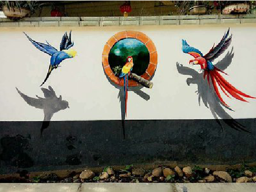 云县视觉错位-3D墙绘设计