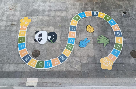 云县地面游戏彩绘