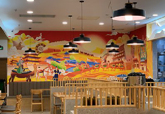 云县商业空间彩绘介绍。