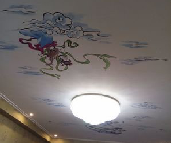 云县如何快速绘制天花板上的手绘墙？