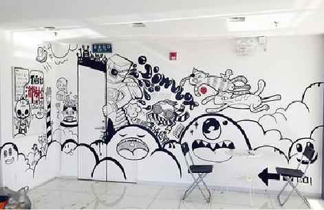 云县手绘墙并非传统涂鸦。